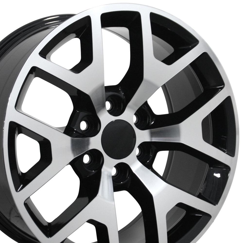 CV92 22x9 Black Machined WHEELS