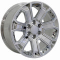 22" Replica CV93B fits Chevy Silverado Chrome with Chrome Insert