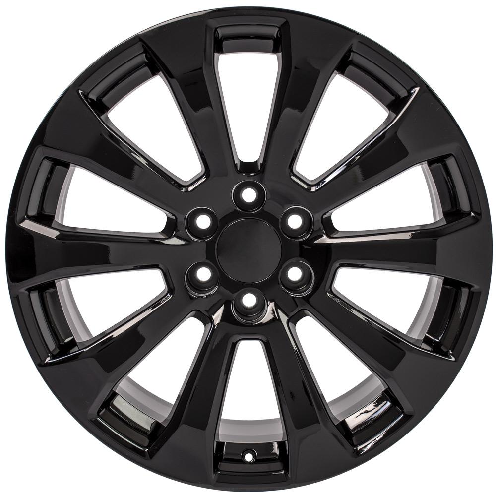 22" Replica CV95 fits Chevrolet Silverado Black