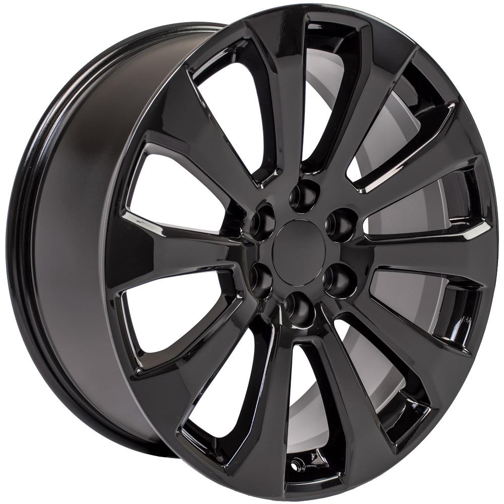 22" Replica CV95 fits Chevrolet Silverado Black