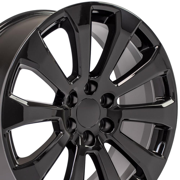 22" Replica CV95 fits Chevrolet Silverado Black