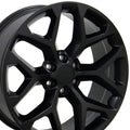 22" Replica CV98B fits Chevy Silverado Satin Black