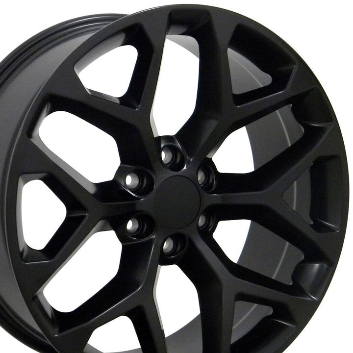 22" Replica CV98B fits Chevy Silverado Satin Black