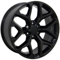 22" Replica CV98B fits Chevy Silverado Satin Black