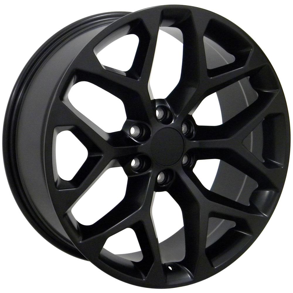 22" Replica CV98B fits Chevy Silverado Satin Black