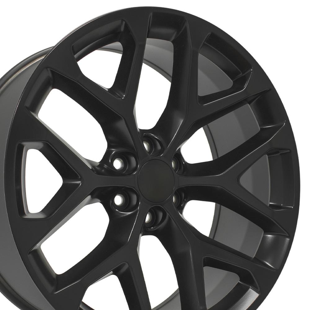 24" Replica CV98B fits Chevy Silverado Satin Black