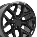 20" Replica CV98B fits Chevy Silverado Black