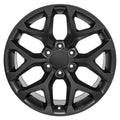 20" Replica CV98B fits Chevy Silverado Satin Black