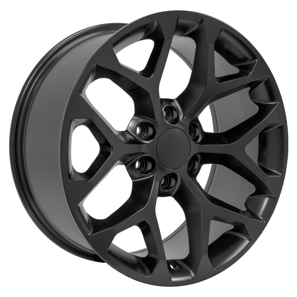 20" Replica CV98B fits Chevy Silverado Satin Black