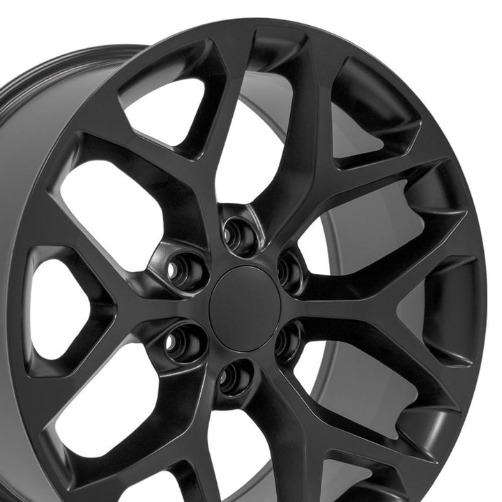 20" Replica CV98B fits Chevy Silverado Satin Black