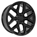 22" Replica CV98B fits Chevy Silverado Gloss Black