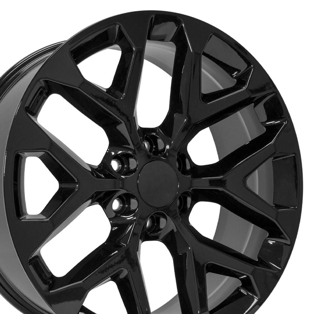 22" Replica CV98B fits Chevy Silverado Gloss Black