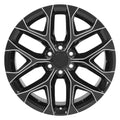 CV98 22x9 Black with Milled Edge WHEELS
