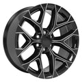 CV98 22x9 Black with Milled Edge WHEELS