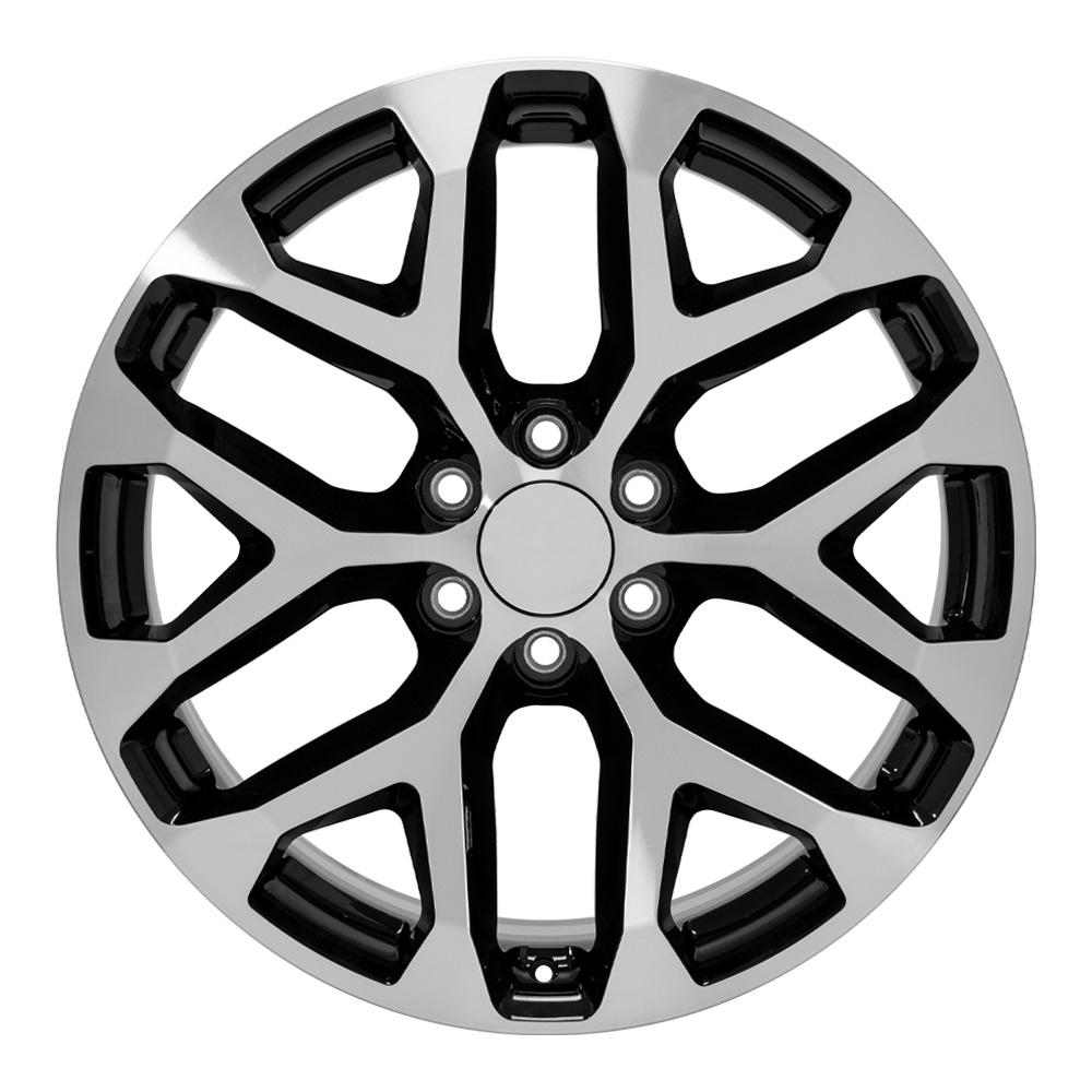 CV98 22x9 Black Machined WHEELS