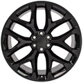 24" Replica CV98B fits Chevy Silverado Gloss Black
