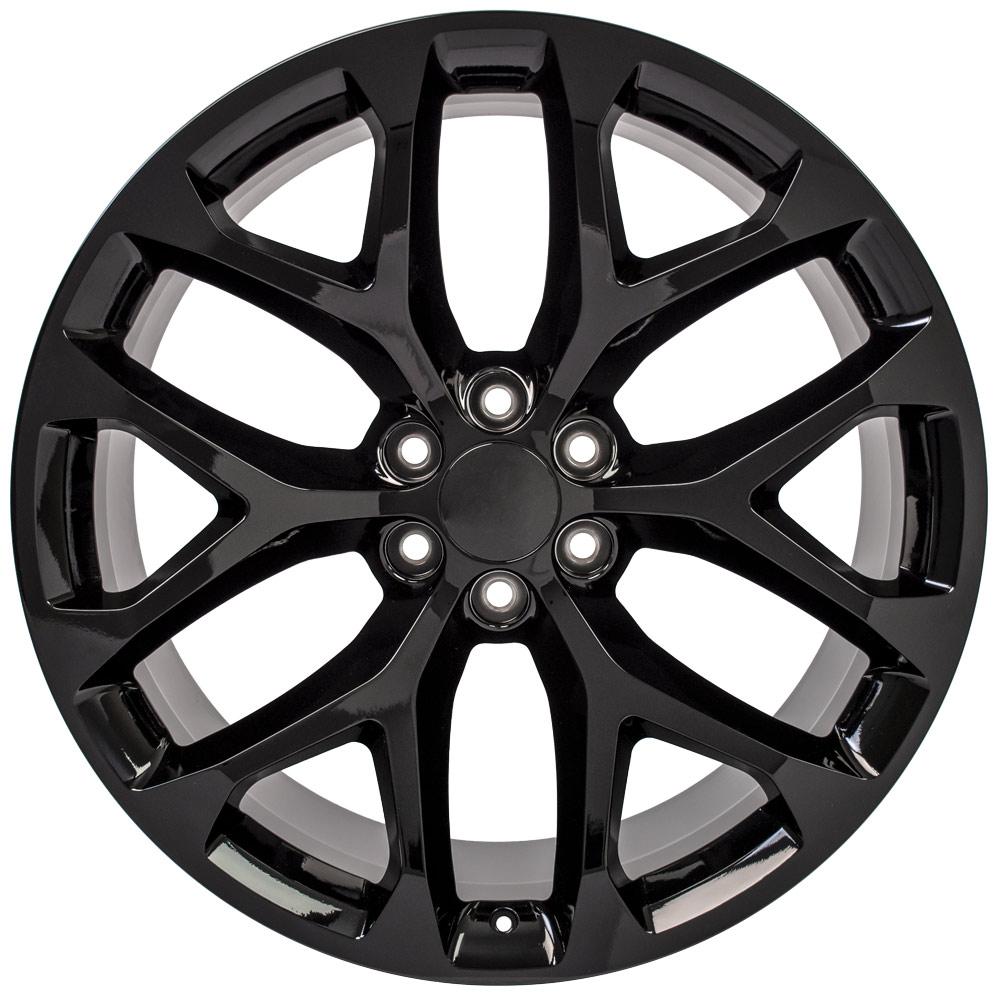 24" Replica CV98B fits Chevy Silverado Gloss Black