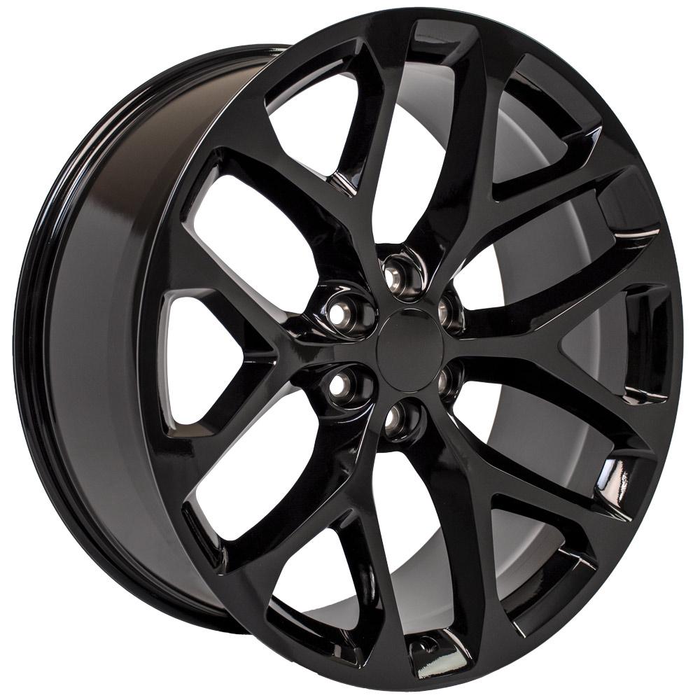 24" Replica CV98B fits Chevy Silverado Gloss Black