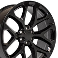 24" Replica CV98B fits Chevy Silverado Gloss Black