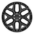CV98 24x10 Black with Milled Edge WHEELS