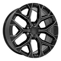 CV98 24x10 Black with Milled Edge WHEELS