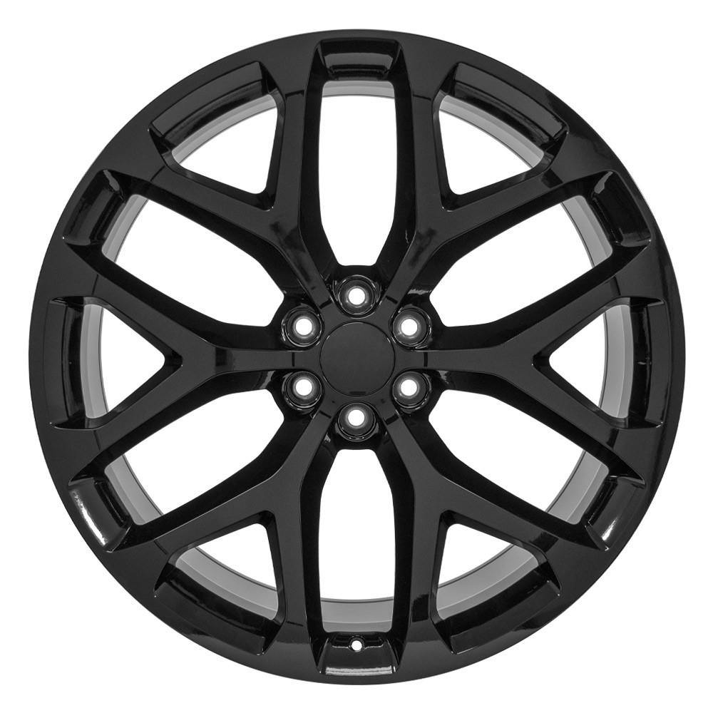 26" Replica Wheel fits Chevrolet Silverado 1500 - CV98B Black