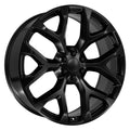26" Replica Wheel fits Chevrolet Silverado 1500 - CV98B Satin Black