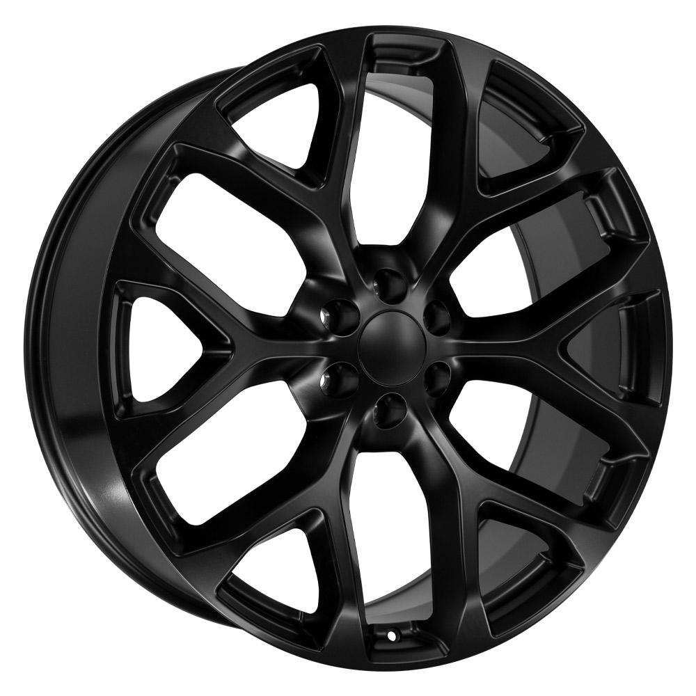 26" Replica Wheel fits Chevrolet Silverado 1500 - CV98B Satin Black