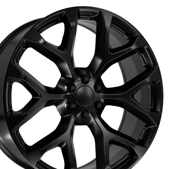 26" Replica Wheel fits Chevrolet Silverado 1500 - CV98B Satin Black