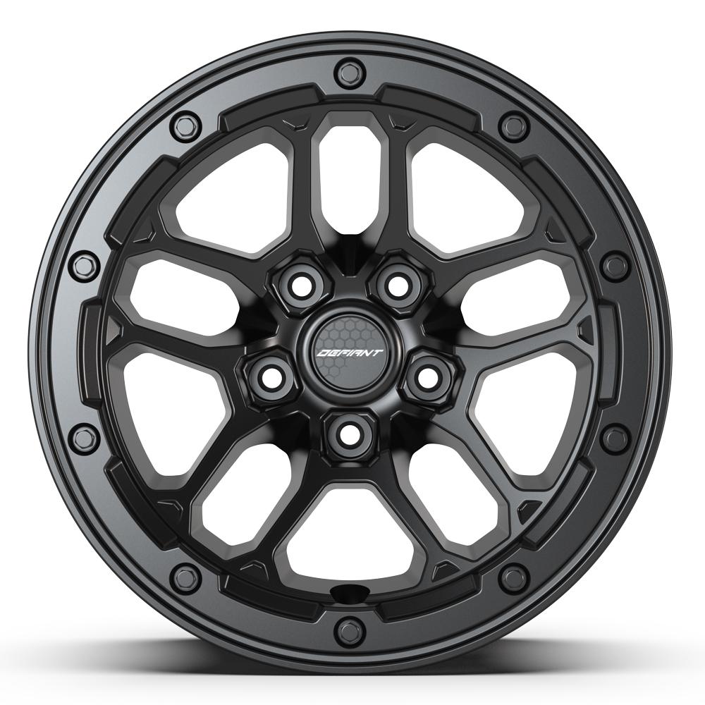 DF01 17x8 Satin Black  WHEELS