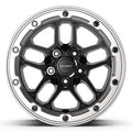DF01 17x8 Gloss Black w/ Milled Ring WHEELS