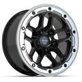 DF01 17x8 Gloss Black w/ Milled Ring WHEELS