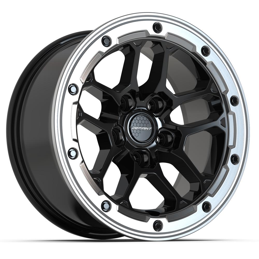 DF01 17x8 Gloss Black w/ Milled Ring WHEELS