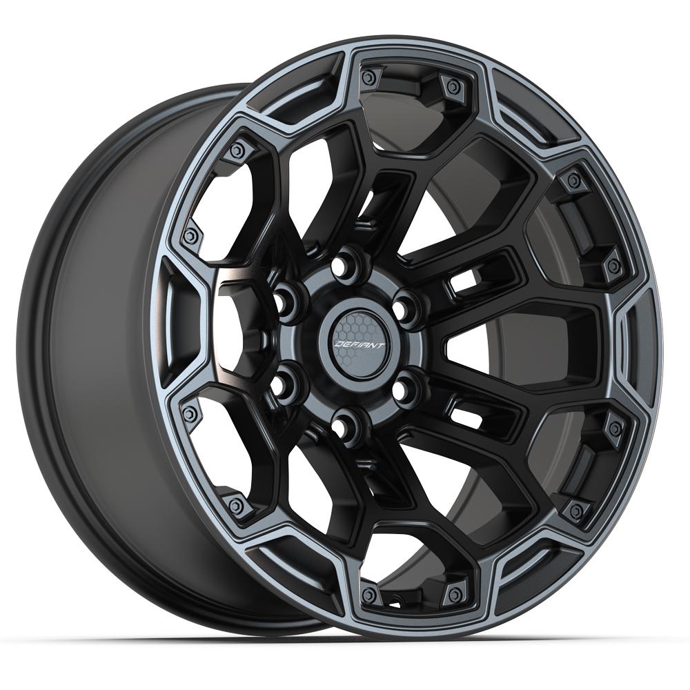 DF03 18x9 Satin Black w/ Satin Charcoal WHEELS