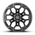 DF03 20x9 Satin Black w/ Satin Charcoal WHEELS
