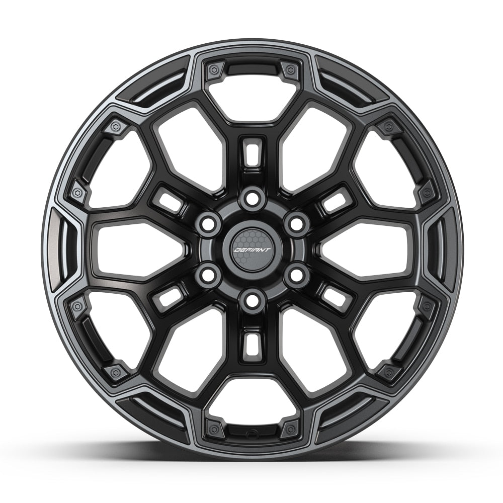DF03 20x9 Satin Black w/ Satin Charcoal WHEELS
