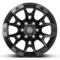 DF04 17x9 Satin Black WHEELS