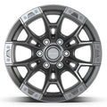 DF04 17x9 Dark Satin Charcoal WHEELS