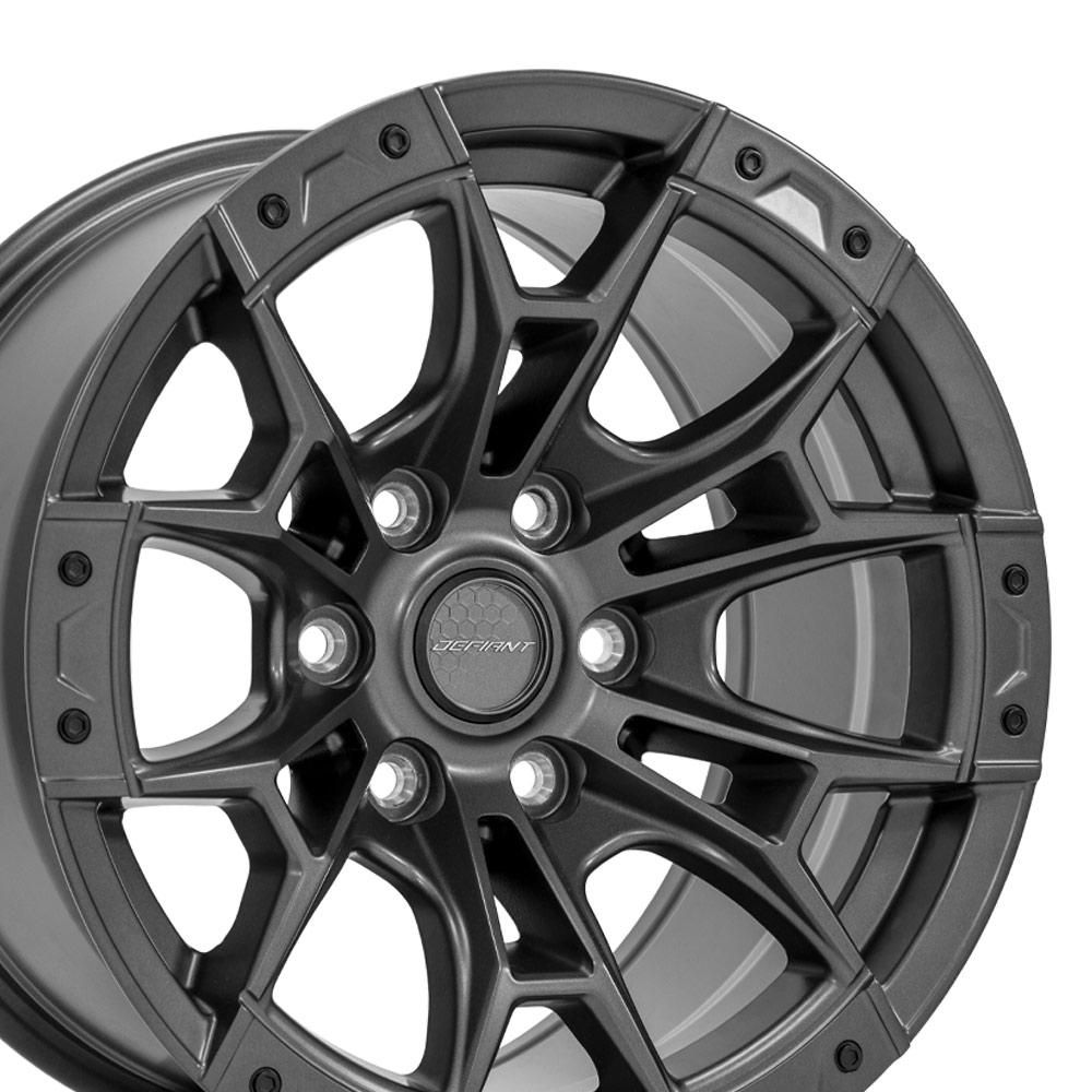 DF04 17x9 Dark Satin Charcoal WHEELS