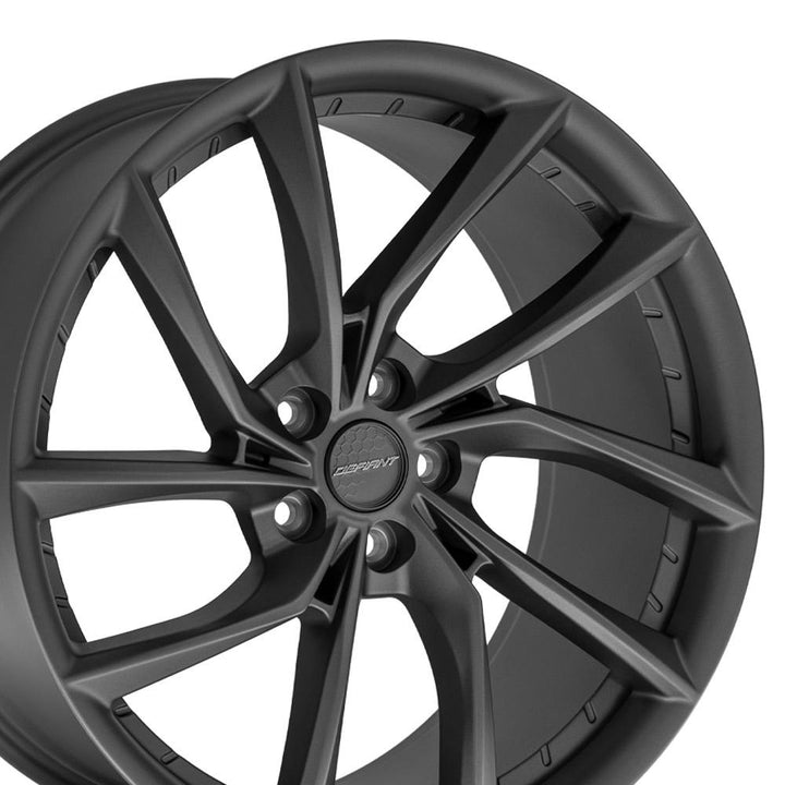 DF06 20x10 Dark Satin Charcoal WHEELS
