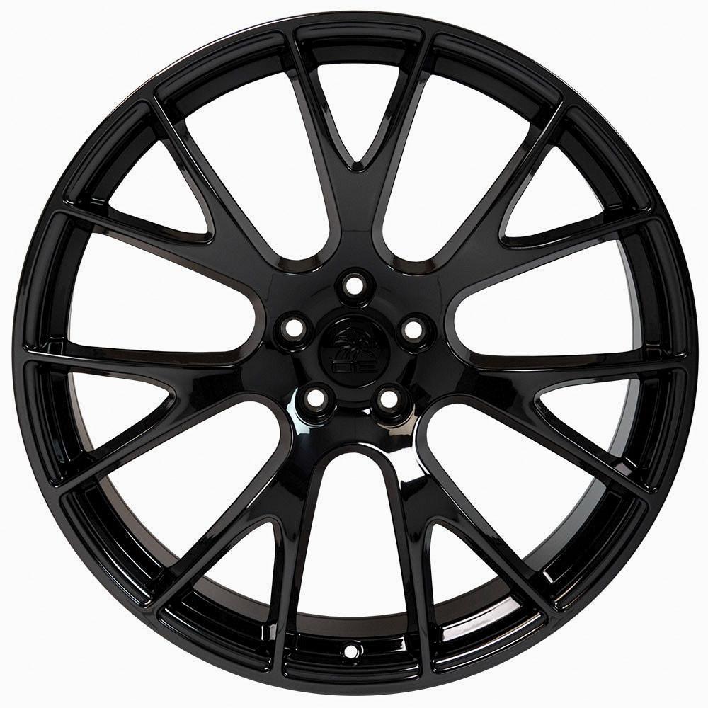 22" Replica DG15 fits Dodge Hellcat Black