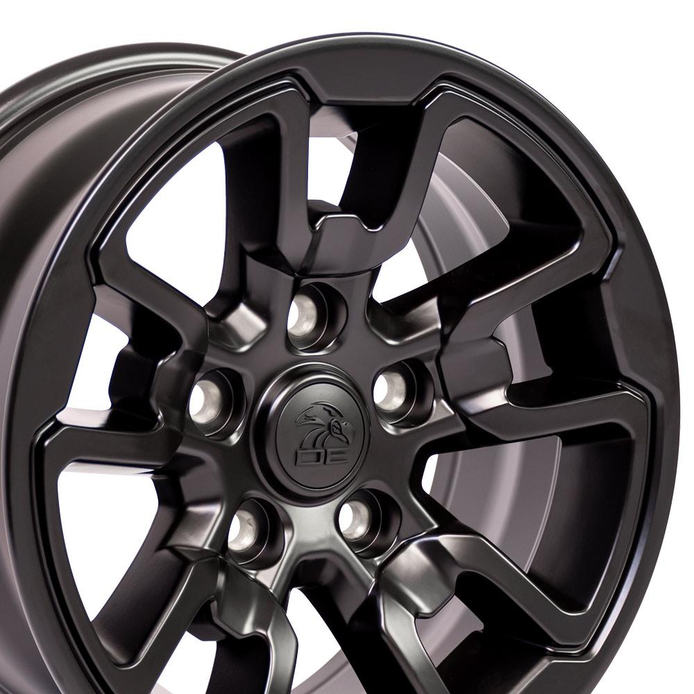 17" Replica DG55 fits Dodge RAM Rebel Black