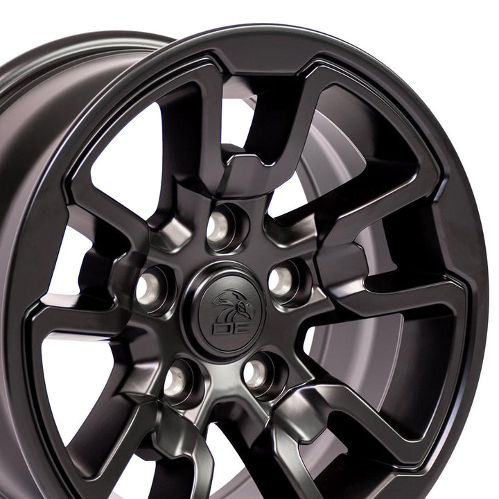17" Replica DG55 fits Dodge RAM Rebel Black