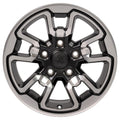 17" Replica DG55 fits Dodge RAM Rebel Polished w/Satin