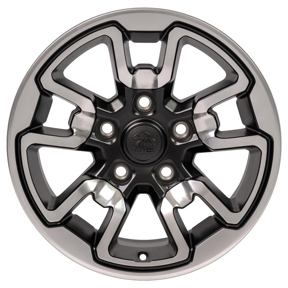 17" Replica DG55 fits Dodge RAM Rebel Polished w/Satin