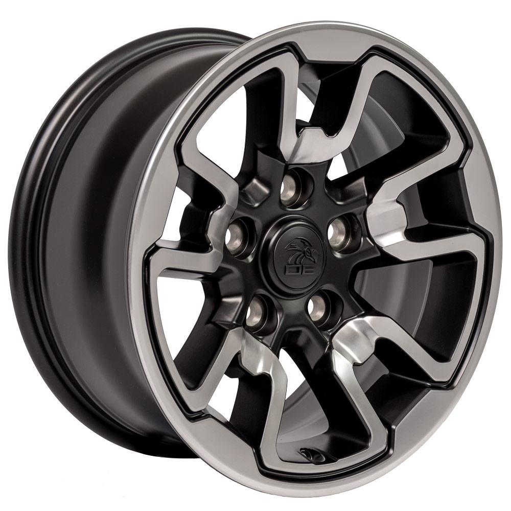 17" Replica DG55 fits Dodge RAM Rebel Polished w/Satin