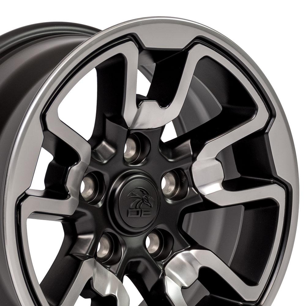 17" Replica DG55 fits Dodge RAM Rebel Polished w/Satin