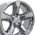 20" Replica Wheel DG56 Fits Dodge RAM Rim Chrome Wheel