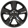 20" Replica DG65 fits Dodge RAM Black