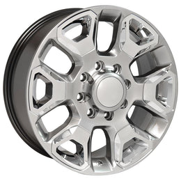 DG66 20x8 Hyper Silver with Chrome WHEELS